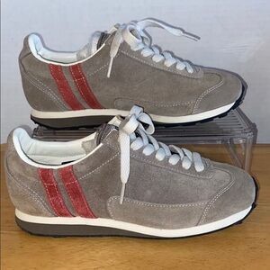 Patrick Boston ladies size EU 37 US 6.5 Beige/Red running sneakers